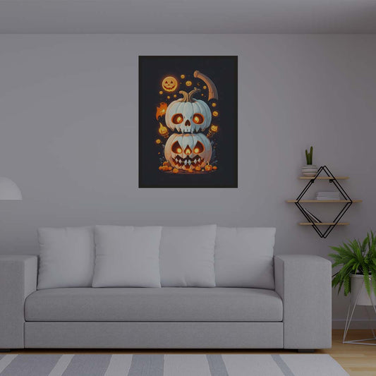 Mystical Halloween Pumpkins Illuminated Sign