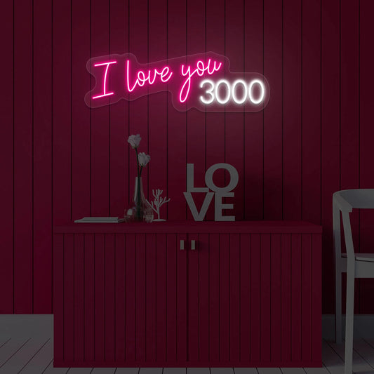 I Love You 3000 Neon Sign
