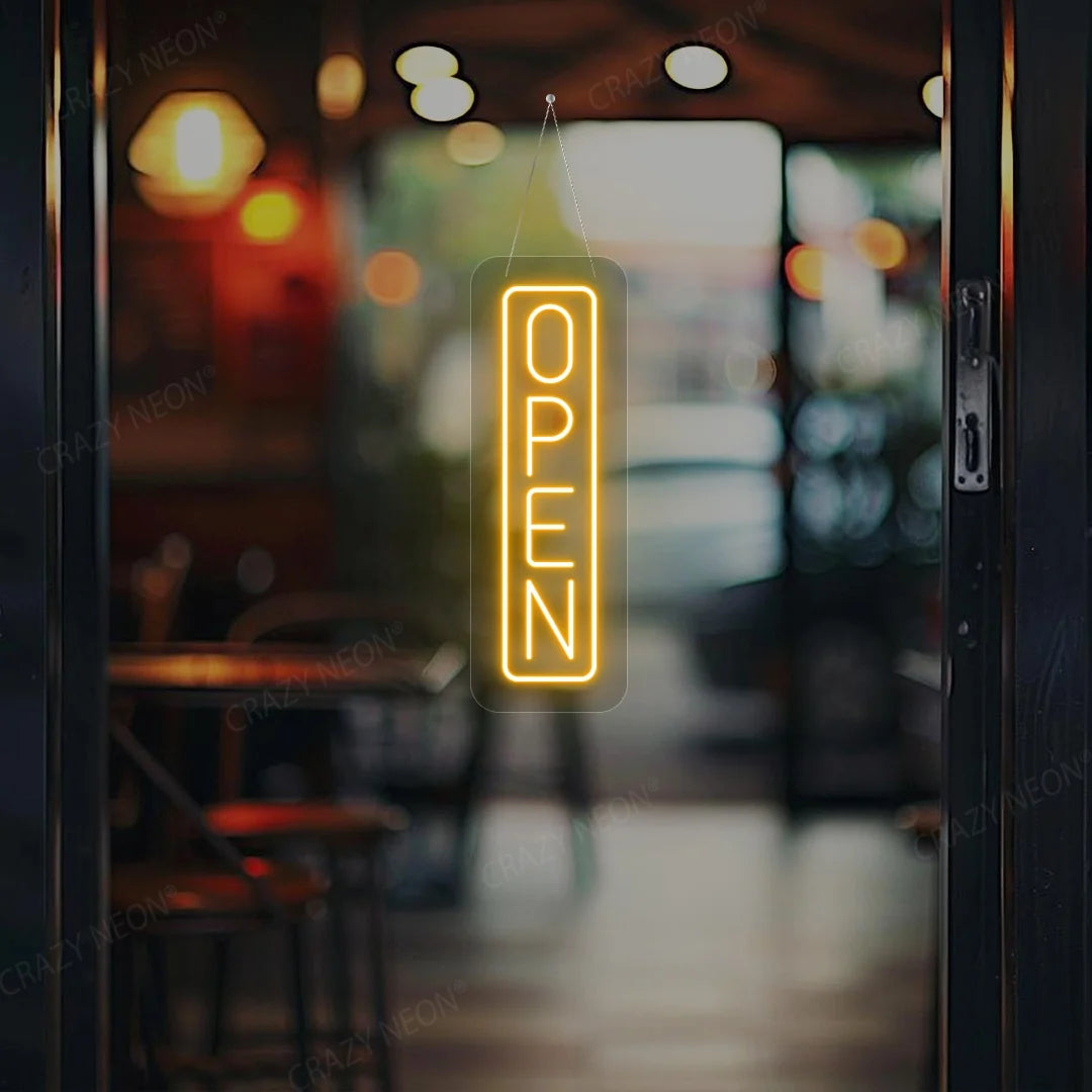 CRAZY NEON Vertical Open LED Neon Sign