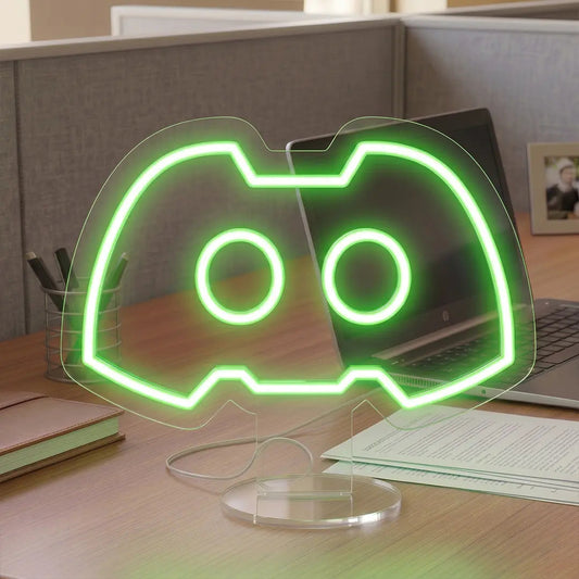 Discord Logo Mini Neon Sign