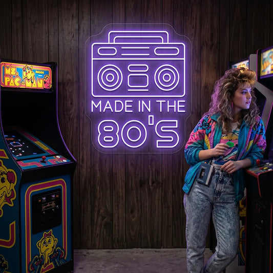 Made in the 80s Stereo Vintage Neon Sign