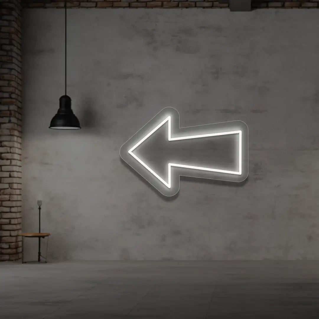 Left Arrow Neon Sign