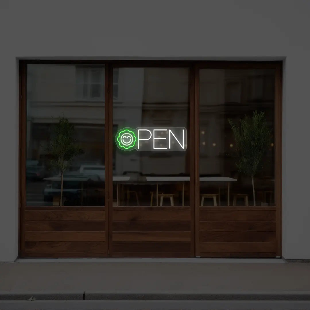Flower Open Neon Sign
