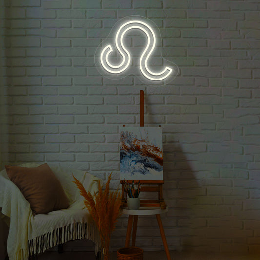 Leo Zodiac Neon Sign