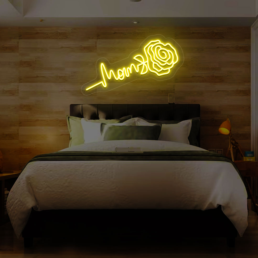 Mom Text Neon Sign