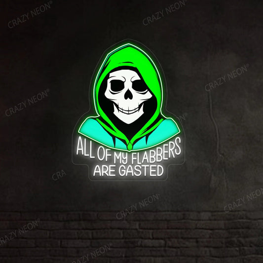Cool Skeleton Neon Sign