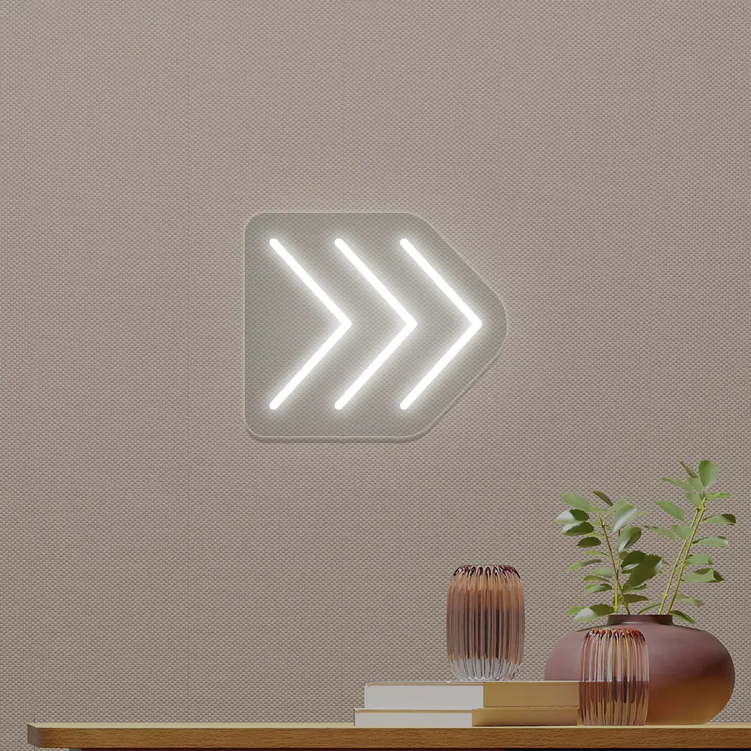 Triple Arrowhead Neon Sign