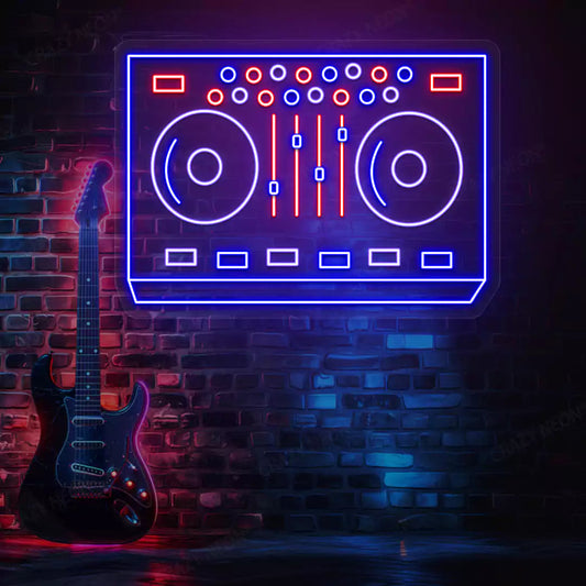 DJ Controller Neon Sign