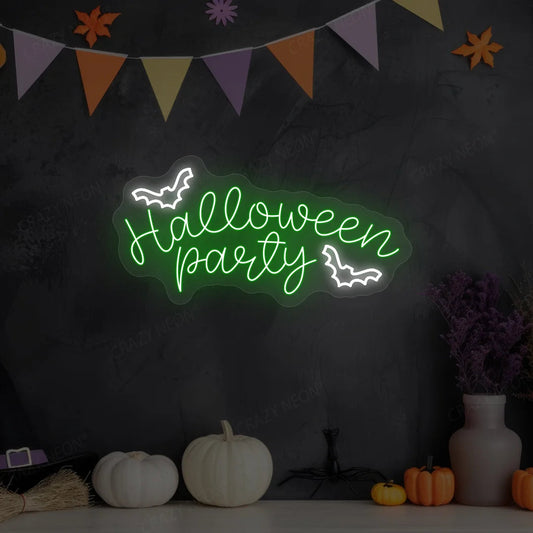 Halloween Party Neon Sign