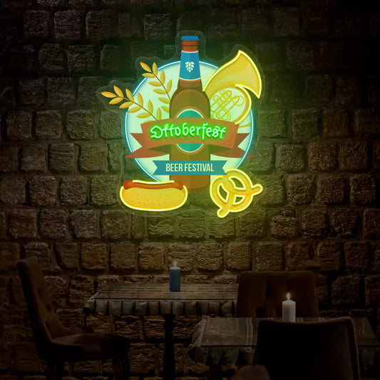 Oktoberfest Bavarian Beer Fest Neon Sign
