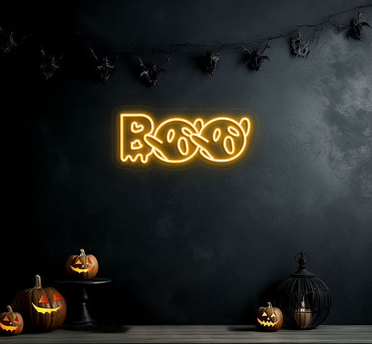 Boo With Ghouls Neon Sign
