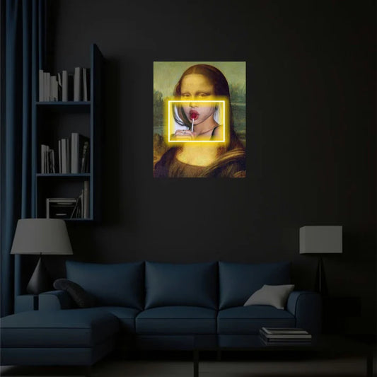 MONA LISA NEON POP ART