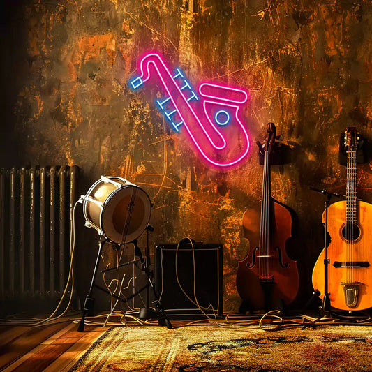 Jazz Saxophone Neon Sign