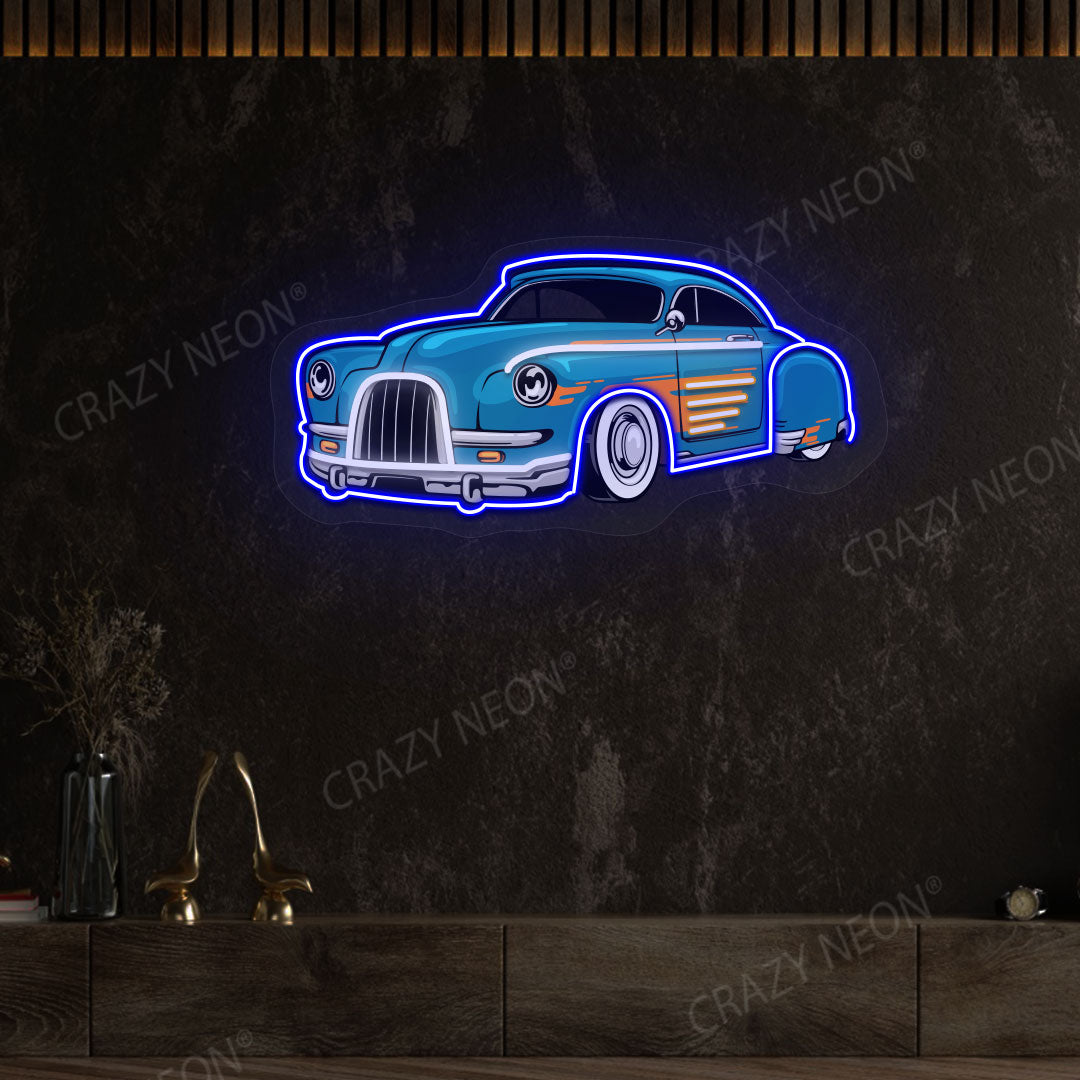Vintage Super Car Neon Artwork Sign