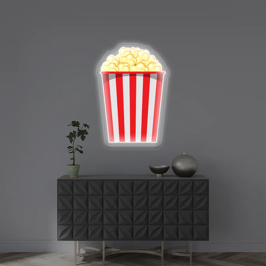 Popcorn Neon Artwork Sign
