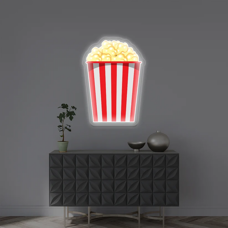 Popcorn Neon Artwork Sign