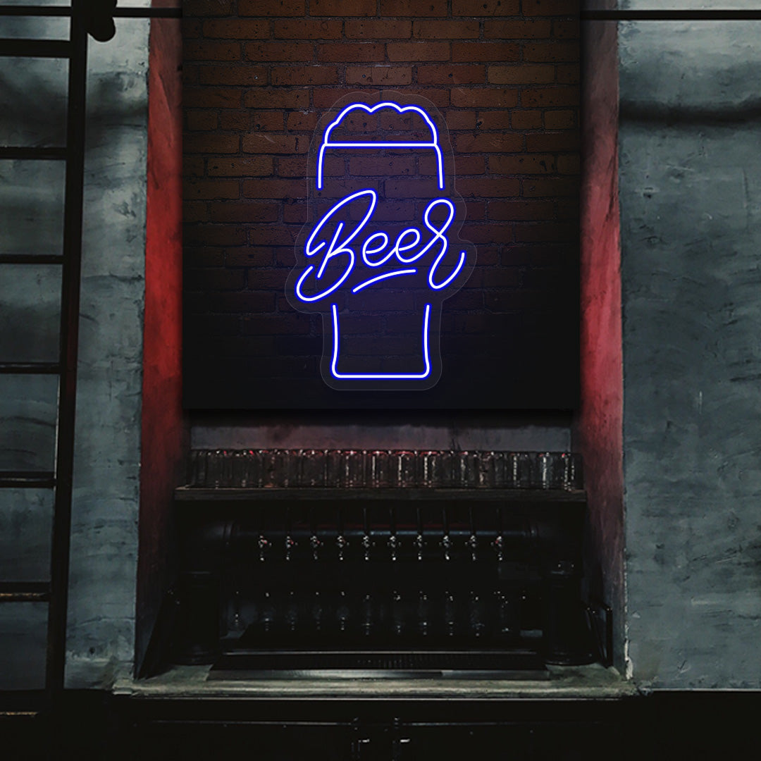 Beer Glass Neon Sign
