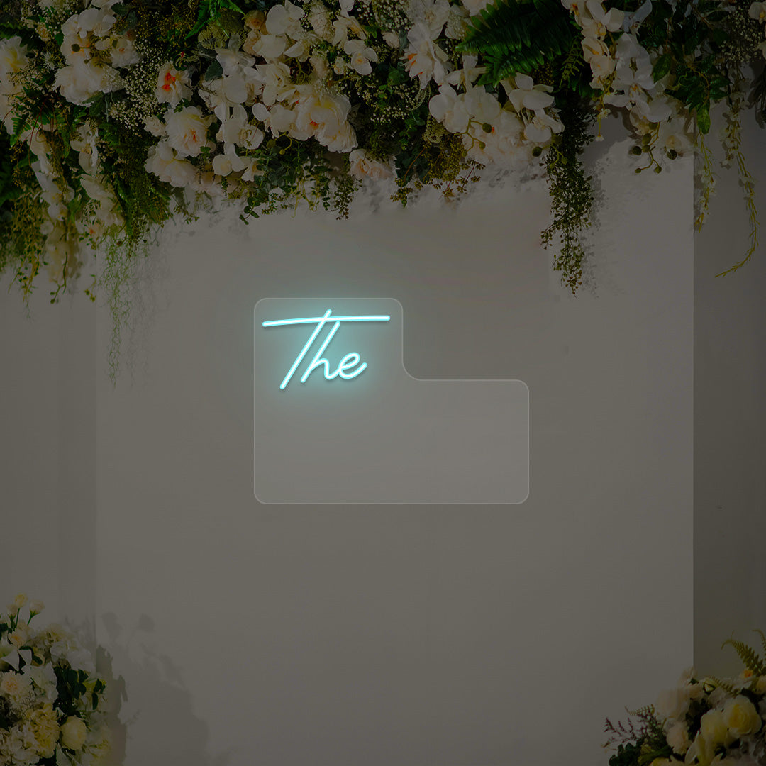 Last Name Personalized Wedding Neon Sign