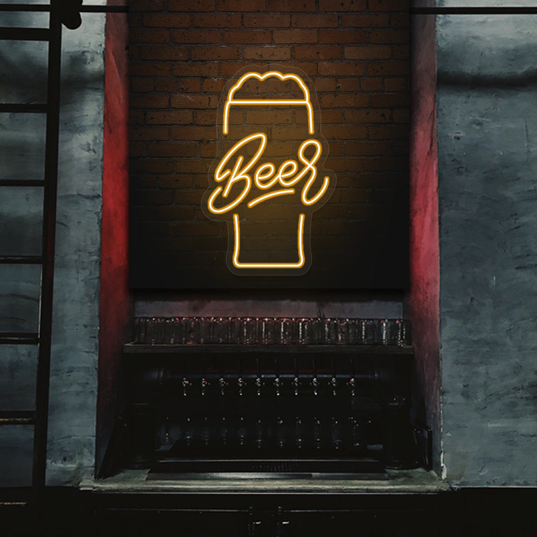 Beer Glass Neon Sign