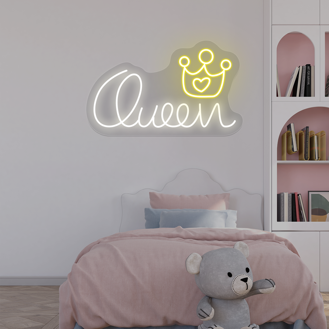 Queen Crown Neon Sign