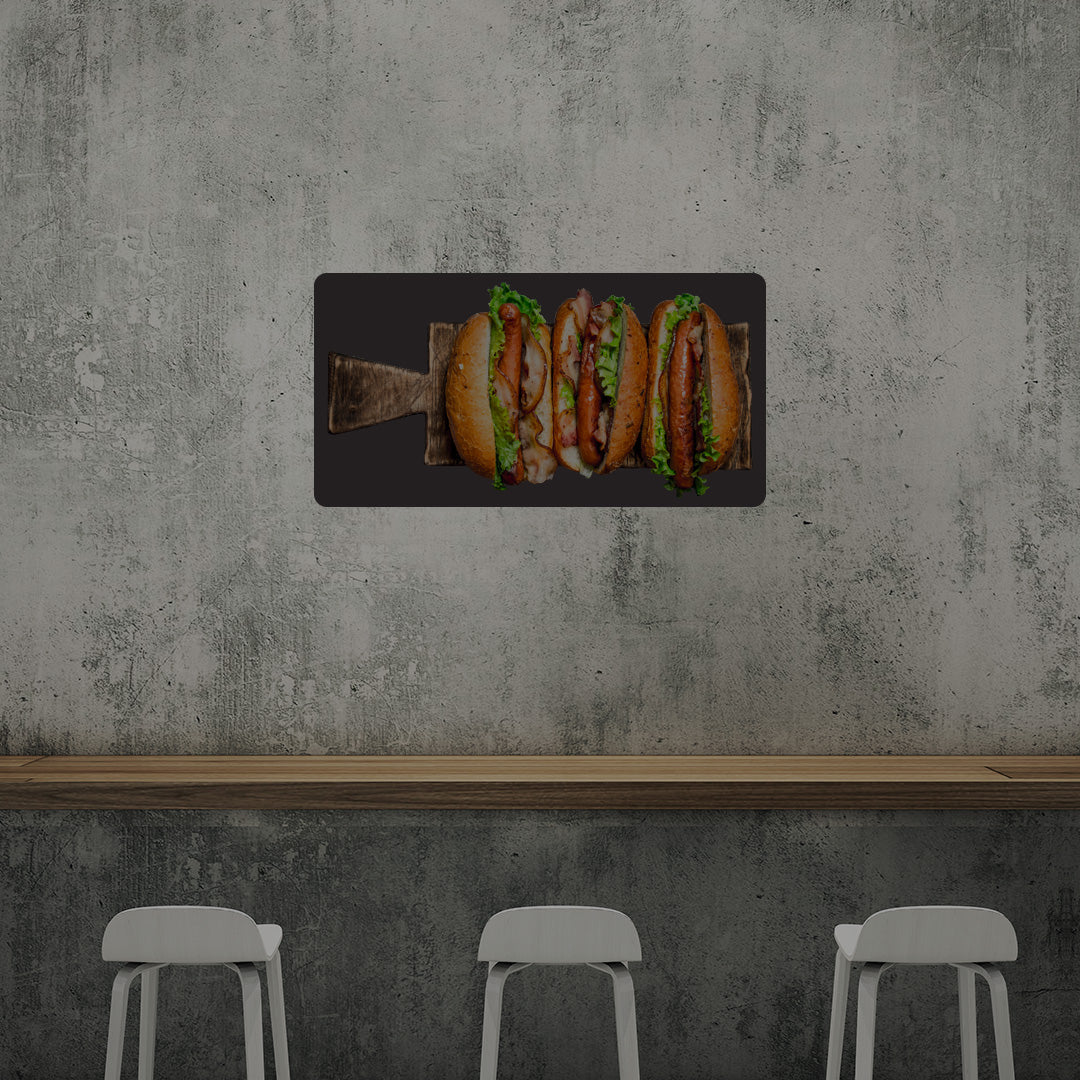 Hotdogs Illuminated Sign