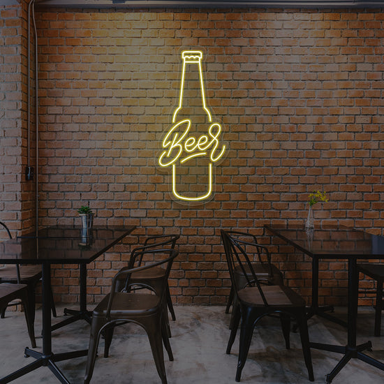Beer Pint Bar Neon Sign