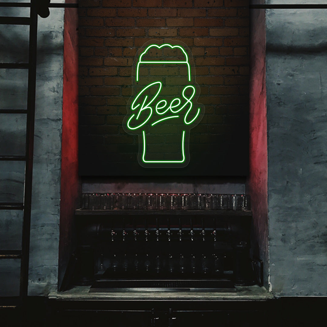 Beer Glass Neon Sign