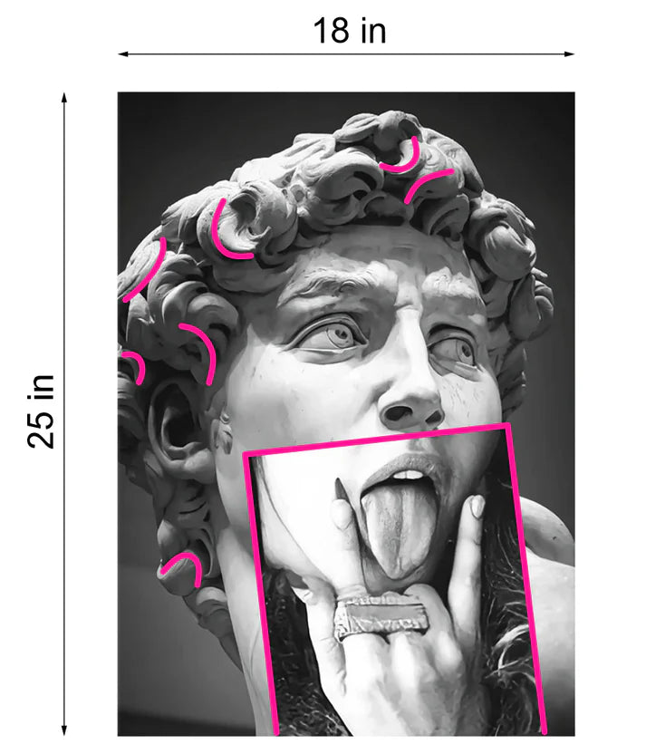 DAVID STATUE UV CANVAS