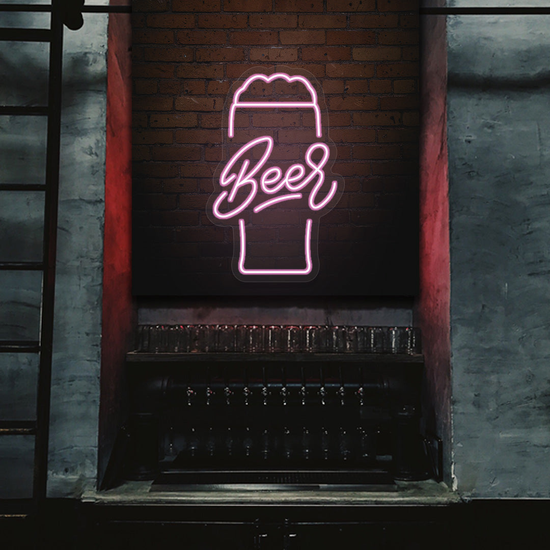 Beer Glass Neon Sign
