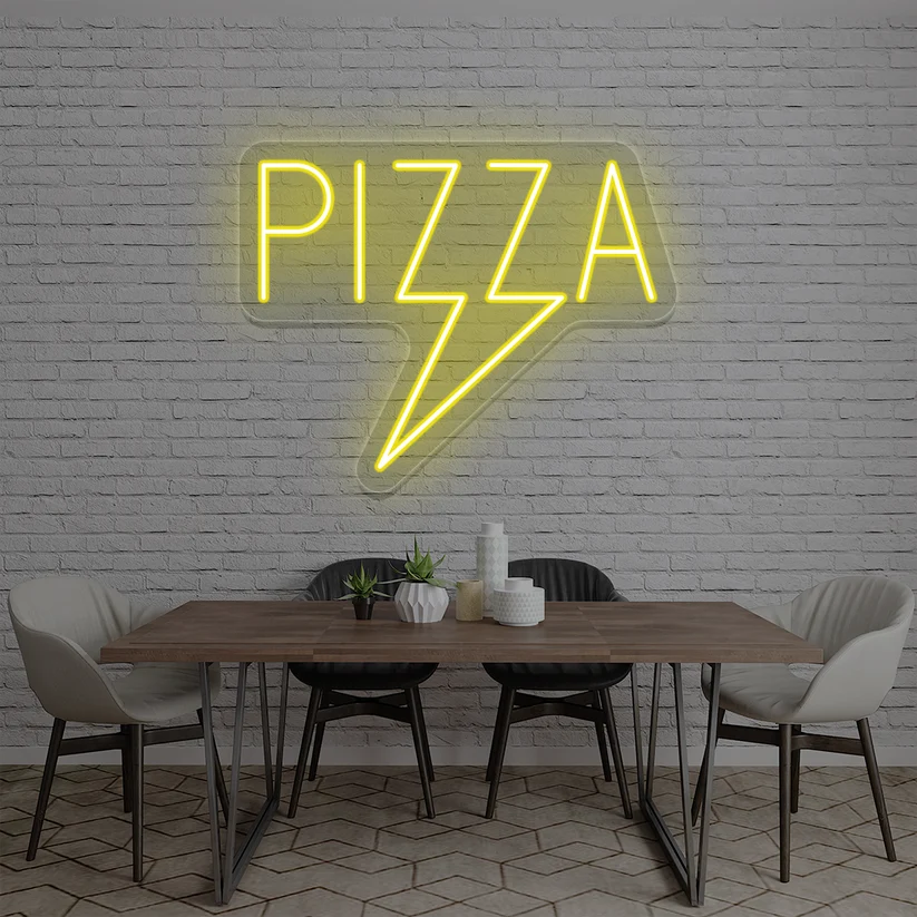 Pizza Bolt Neon Sign