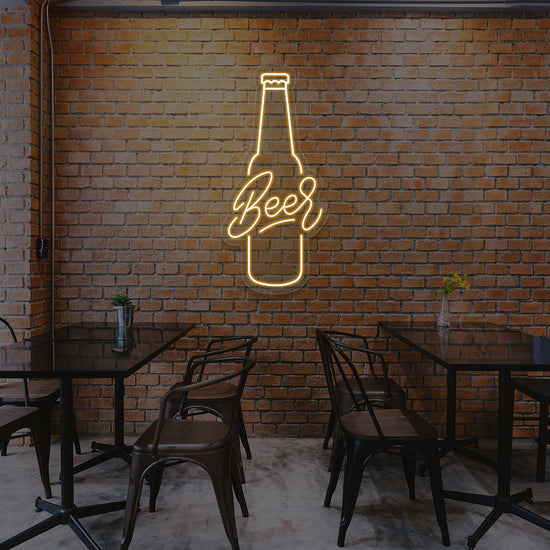 Beer Pint Bar Neon Sign