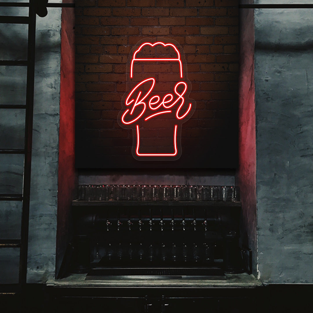 Beer Glass Neon Sign
