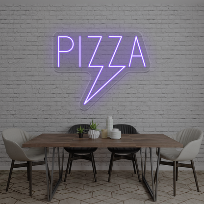 Pizza Bolt Neon Sign