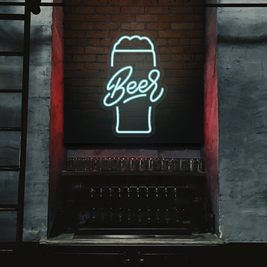 Beer Glass Neon Sign