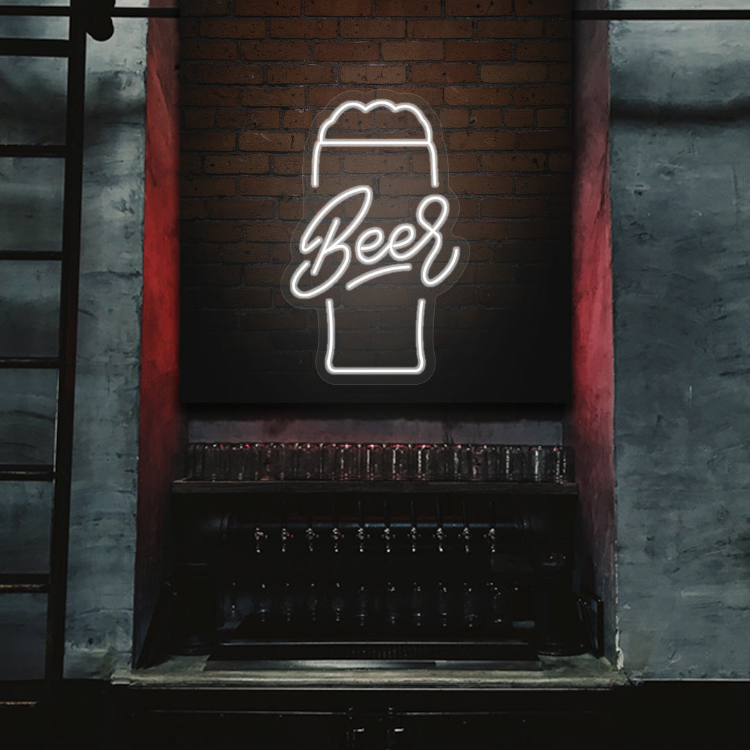 Beer Glass Neon Sign