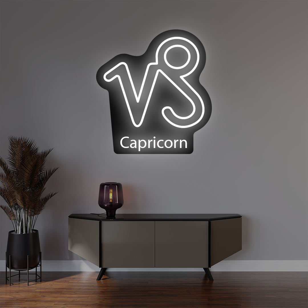 Capricorn Zodiac Illuminated Sign