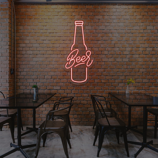 Beer Pint Bar Neon Sign