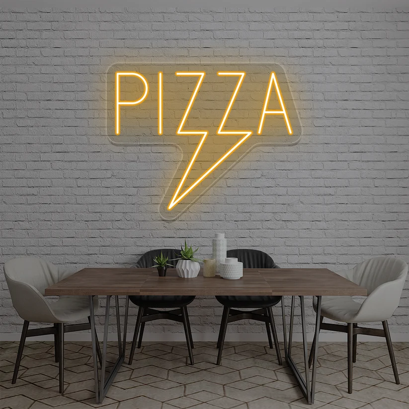 Pizza Bolt Neon Sign