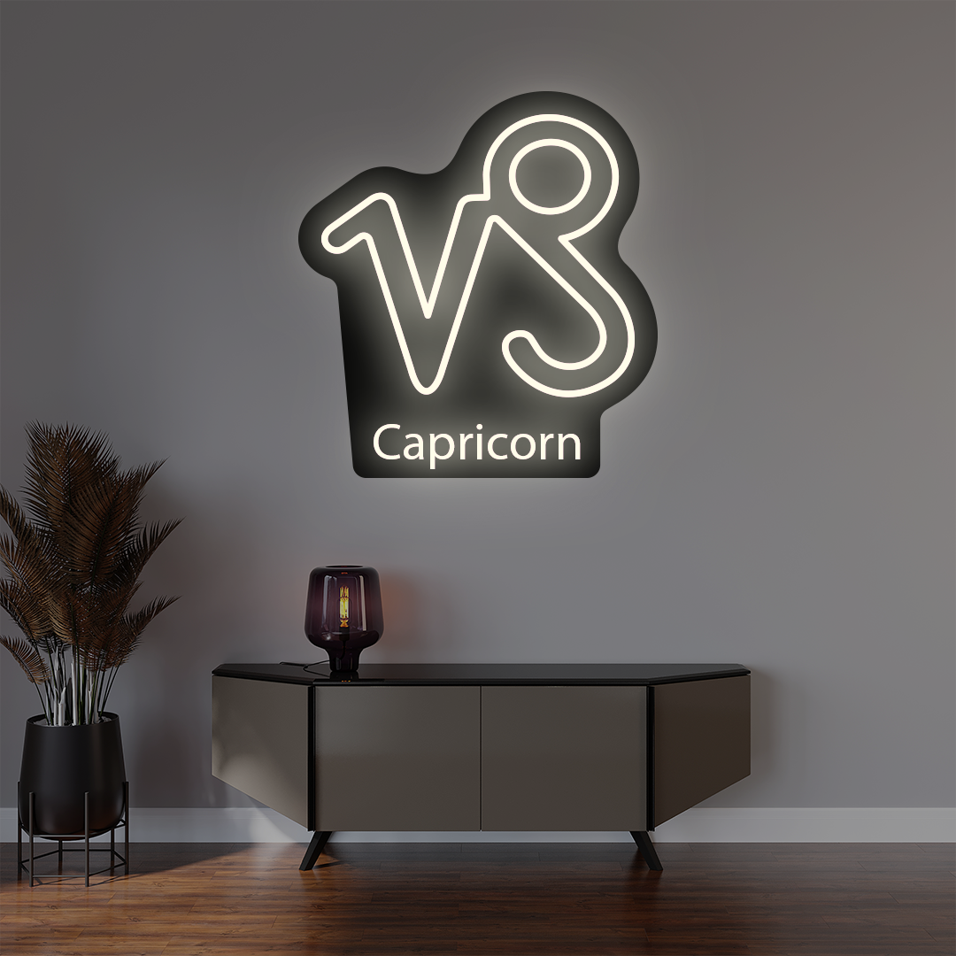 Capricorn Zodiac Illuminated Sign