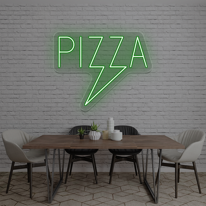 Pizza Bolt Neon Sign