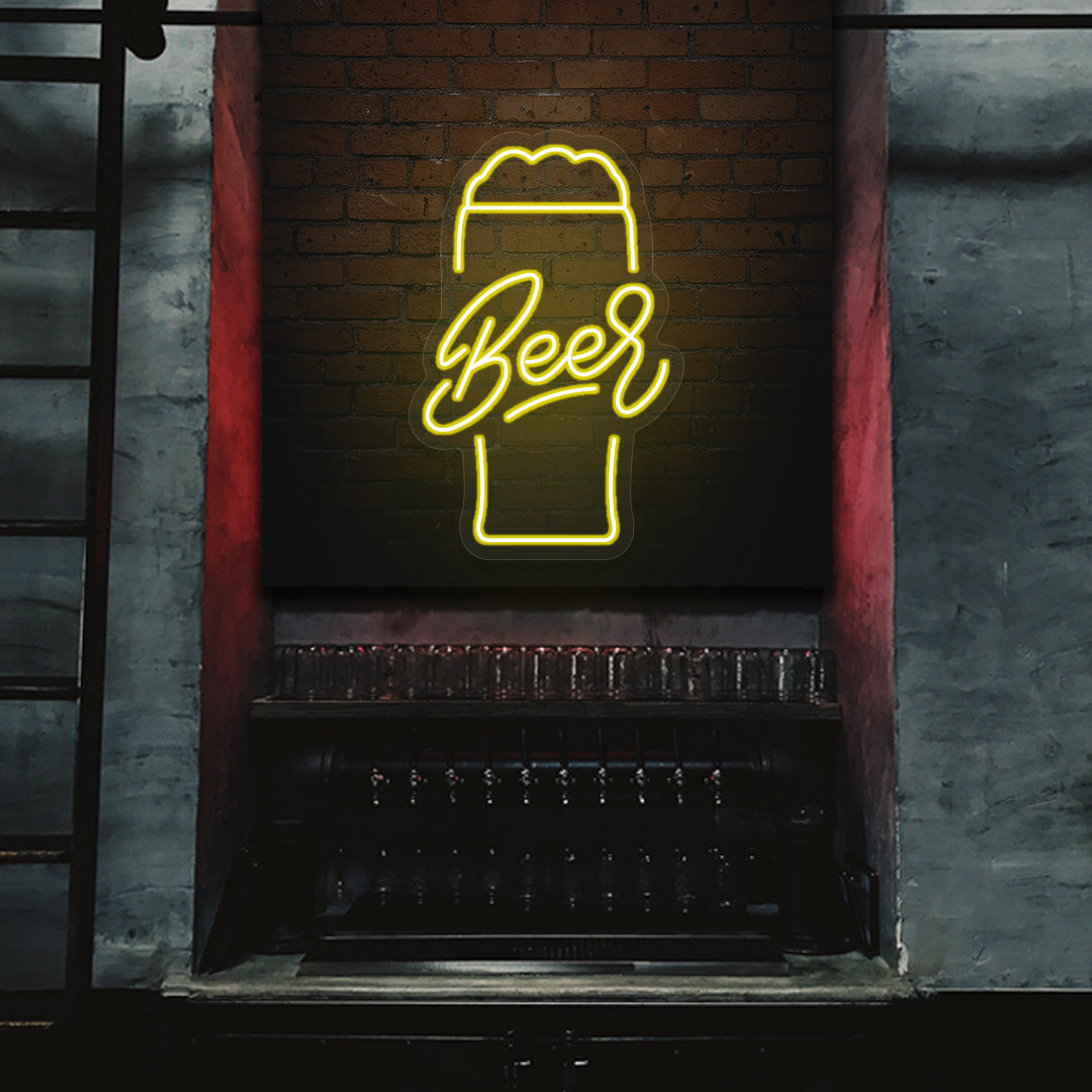 Beer Glass Neon Sign