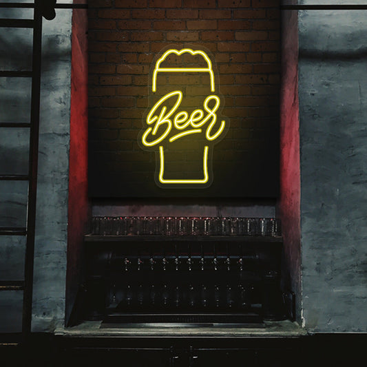 Beer Glass Neon Sign