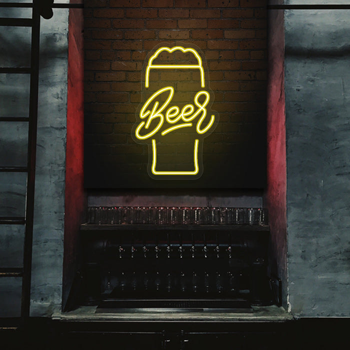 Beer Glass Neon Sign