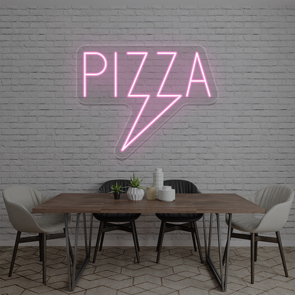 Pizza Bolt Neon Sign
