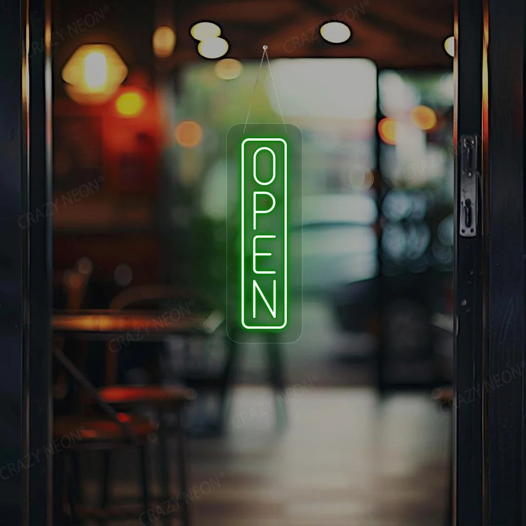 CRAZY NEON Vertical Open LED Neon Sign