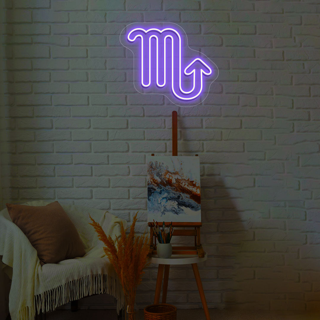 Scorpio Zodiac Neon Sign