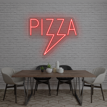 Pizza Bolt Neon Sign