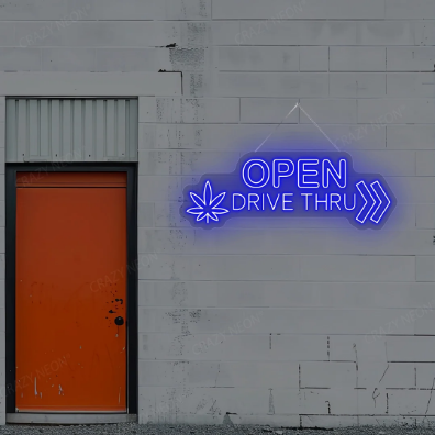 Drive Thru Open LED Neon Sign