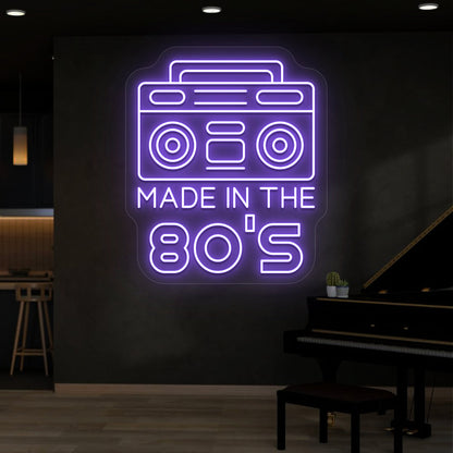 Made in the 80s Stereo Vintage Neon Sign