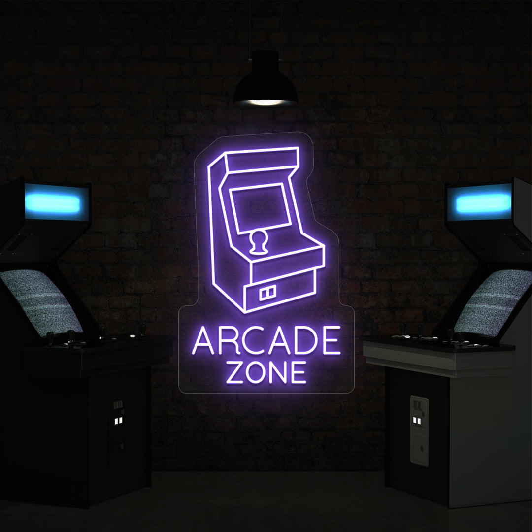 Nostalgic Arcade Zone Vintage Neon Sign